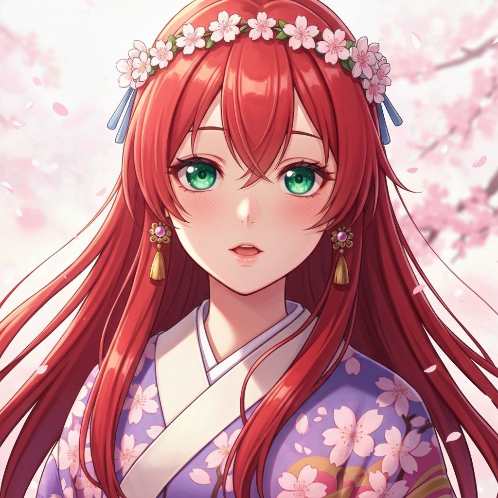 anime style character portrait